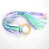 Cinta cinta educación temprana padres e hijos cinta arcoíris juguete material didáctico pulsera danzante cinta Campana anillo de madera cometa de mano