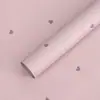 Amazon Style Florería Papel de Envoltura para Flores Impermeable Día de San Valentín Amor Apasionado Empaque de Ramo de Flores Papel Ouya con Forma de Corazón