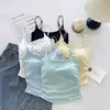 Diseño Puramente Sensual y Dulcemente Picante, Estilo Camisola Fruncida con Copas Integradas, Se Puede Usar como Prenda Interior o Exterior, Top para Mujer