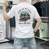Camiseta de Manga Corta para Hombre Explosiva 2025 Nueva Moda de Verano Guapo Calidad Camiseta Casual para Hombre Combinable de Media Manga con Cuello Redondo