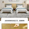 Cama de Hotel Habitación Estándar Juego Completo de Muebles Cama Especial de Hotel Cama Personalizada para Hotel Apartamento Cama Elegante para Habitación de Huéspedes Habitación de Alquiler Cama