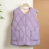 Chaleco ligero con forro de polar para mujer, nuevo estilo otoño/invierno, corte entallado, cálido y ajustado, perfecto como capa interior o chaleco independiente