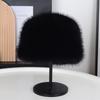 Gorra plana de imitación de piel de zorro nueva al por mayor, gorra abombada de piel gruesa, protección cálida para los oídos, gorra de princesa, gorra de hada