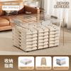 Caixa de Armazenamento Transparente com Grande Capacidade, Extra Grande para Uso Doméstico, Espessada para Roupas, Colchas e Organização de Armazenamento de Tamanho Grande