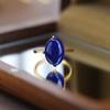 Anel S925 Prata Esterlina Lápis Lápis Lápis Rosto de Ovo Quatro Garras Simples Moda Requintado Antigo Retro Personalidade Tendência Novo Produto