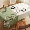 Nuevo mantel de mesa de comedor ovalado modelo 2025 estilo chino, impermeable, a prueba de aceite, resistente al calor, lavable, de lujo ligero con un toque de alta gama