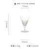 Vaso de Cóctel Retro Hielo Escarchado Niebla Ultra Delgado, Vaso Alto Específico para Bar, Copa Nick Nora, Copa de Martini Triangular