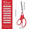 Tesoura Doméstica, Aço Inoxidável Espessado, para Corte de Papel Artesanal, Material Escolar, Corte de Sachê de Chá, Ponto Cruz e Costura