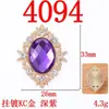 Nueva Hebilla de Aleación con Forma de Rombo y Placa de Diamante para Zapatos, Ropa, Bolsos, Accesorios para el Cabello de Novia, Accesorios para Joyería Hecha a Mano DIY Suministro Directo