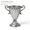 Plata Jarrón de Flores Clásico Maceta Retro Nostálgico Hierro Estilo Europeo Mesa de Boda Flor Adornos de Flores