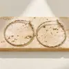 Pendientes sencillos y elegantes de latón, diseño de nicho, moda de alta gama para mujeres que van al trabajo, estilo europeo y americano versátil, accesorios de lujo ligero