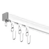 Amazon Barra para Cortina Gancho Silencioso de Aleación de Aluminio Tipo Gancho Montaje Superior Lateral Barra para Cortina Exportación Transfronteriza