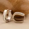 2025 Nuevos Pendientes al por mayor de Acero de Titanio Color Conservante con Relieve de Bambú Moda Retro Diseño Retro de Nicho Pendientes
