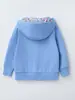 Outono e Inverno Nova Roupa Infantil Europeia e Americana Transfronteiriça Moletom com Zíper, Moletom Bordado com Capuz, Jaqueta de Outono de Manga Longa com Capuz e Zíper