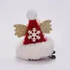 Pinzas para el pelo de Navidad Nuevas Transfronterizas, Alas de Copo de Nieve, Pequeños Cuernos, Decoraciones Lindas, Suministros de Navidad, Accesorios para el Cabello