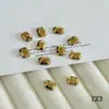 Pedras de Strass Retangulares Octogonais para Nail Art Brilhantes da Moda Quadrados de Mahjong 6*8 Strass de Fundo Plano Azul Lago Branco Acessórios de Nail Art