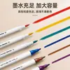 Marcador acrílico de doble punta para niños, color no transparente, apilable, pincel de color, creativo, simple, para estudiantes de primaria, lavable