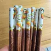 Palillos de Bambú, Palillos de Caqui, Palillos de Bambú Estampados, Antimoho y Antideslizantes, Venta al por Mayor de Fabricante de Bambú Natural