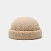 Sombrero de Piso de Lana de Cordero Nuevo Coreano Color Sólido Simple Popular en Internet de Moda Versátil Sombrero Cálido Sombrero de Melón Japonés