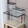 Acuario ecológico personalizado para uso doméstico, pecera de cristal con sistema integrado de separación seco-húmedo, adecuada para exhibición en la sala de estar