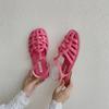Sandalias Romanas Abiertas de Tejido Estilo Francés para Mujer, Nuevos Zapatos Planos Tejidos de Verano 2026, Sandalias Romanas de Playa Retro de Nicho