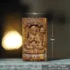 Vietnam Nha Trang Madera de Águila Tallada Colgante de Guanyin de Ocho Brazos Estilo Chino Adorno de Mano Collar