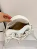 Bolsa Feminina Shuai Mi Jia Plissada Moda Estilo Coreano Ombro Único Transversal para Mulheres 2026 Outono Inicial Nova Ins Texturizada Chique Pequena Quadrada