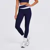 Pantalones deportivos de bloques de color transfronterizos para mujer, pantalones de yoga ajustados, de cintura alta, levanta glúteos, de manga corta, secado rápido, ropa de Pilates y fitness