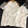 Pijama de Algodón Nube de Manga Larga y Pantalón Largo para Niñas, Lindo y Dulce, Dibujos Animados, Conjunto de Ropa para Casa