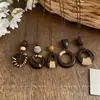 Colar Irregular de Resina Estilo Étnico, Luxo Leve, Moda de Alto Padrão, Corrente Simples para Suéter, Joia de Nicho Inspirada em Design para Mulheres