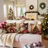 Funda de almohada de Navidad, Funda de almohada para mesita de noche, Funda de almohada estampada, Decoración navideña para el hogar, Funda de almohada para cojín de sofá atmosférico