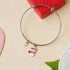 Pulsera de Navidad de Hombre Viejo Nueva y Caliente Pulsera Mejor Amiga para Mujer Pulsera de Tres Personas Pulsera de Dibujos Animados Linda Joyería