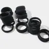Diadema Elástica Negra para Atar el Cabello, Alta Elasticidad, Banda de Goma Duradera, Cuerda para el Cabello Engrosada y Reforzada, Anillo para el Cabello sin Costuras