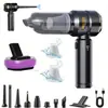 Aspirador de pó automotivo com display de energia sem fio, motor brushless portátil, removedor de poeira portátil para casa, soprador de poeira, transfronteiriço