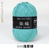 Hilo de Algodón Leche de 4 Hebras Bola de Lana para Bebé Grosor Medio Bufanda para Muñeca Tejida a Crochet Paquete de Materiales para Tejido Manual DIY Ramo Al por Mayor