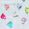 Joias para Nail Art Coração Torto Fundo Plano 3*4mm Diamante de Formato Especial Fundo Plano Diamante Brilhante de Celebridade da Internet Nail Art Usável para Unha DIY Atacado