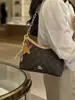 Bolsa de Ombro Monograma de Alta Qualidade para Deslocamento Transfronteiriço 2026 Nova Moda Color-Blocking Bolsa de Axila Versátil Casual Tendência Bolsa Transversal