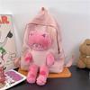 Mochila de muñeca linda de estilo académico de estilo coreano, mochila informal de gran capacidad para todas las combinaciones para niñas, mochila escolar para estudiantes de secundaria y preparatoria.