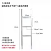Nueva Escalera para Litera de Dormitorio Modelo Nuevo, Escalera Colgante para Dormitorio, Escalera de Escalada para Cama con Estructura de Hierro Galvanizado, Escalera con Reposapiés Metálico para Literas