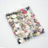 ¡En stock! Botones Redondos Mixtos de Resina de Colores al por Mayor Botones Hechos a Mano para DIY Paquete de Materiales de Flores