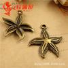 A3696 Verde Antiguo 1.4g Accesorios para Joyería DIY al por Mayor Zakka Colgantes de Estrella de Mar 60 Piezas/Paquete