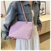 Bolso Grande Estilo Fresco Pequeño para Mujer 2024 Primavera Nuevo Bolso Tote de Lona con Encaje Estilo Coreano Simple de Gran Capacidad Bolso de Hombro