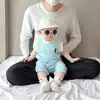 Ropita de Verano de Venta Caliente para Bebé, Traje de Gateo Rayado de Estilo Coreano de Moda para Bebés, Celebraciones de Mes Completo y 100 Días