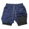 Pantalones cortos deportivos de playa transpirables de secado rápido para hombre, de malla de hielo de verano, de secado rápido, con placa ligera, de fábrica