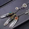 Yuhongtai Set de Cadena Angular Cadena Estilo Takahashi Goro Collar de Pluma Turquesa Cadenas de Lana para Mujeres y Hombres Fábrica Outlet