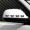Pegatinas para Coche de Lazo, Pegatinas Reflectantes de Espejo, Pegatinas para Espejo Retrovisor, Pegatinas Decorativas Lindas para Coche que Cubren Rayones