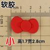 Kk Gato Pajarita Estéreo Corazón de Gato Lazo DIY Accesorios de Goma Suave Hebilla de Zapato con Agujero Funda Decorativa para Teléfono Móvil Material para Taza de Agua