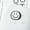 Pegatina magnética para refrigerador con carita sonriente de color, para tablero de mensajes, edición en blanco y negro, pegatina magnética fija, decoración para oficina y cocina.