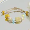 Pulsera de Cerámica Kapibala Jingdezhen Hilo de Mano con Perlas de Porcelana Cuerda de Mano Tejida con Cuentas Retro Cuerda de Mano para Pareja Estudiante Mujeres Venta al por Mayor