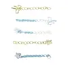 Prata de Lei S925 Moda Coreana Corrente de Extensão Borboleta Corrente Estendida com Laço Pulseira Colar DIY Acessórios de Prata